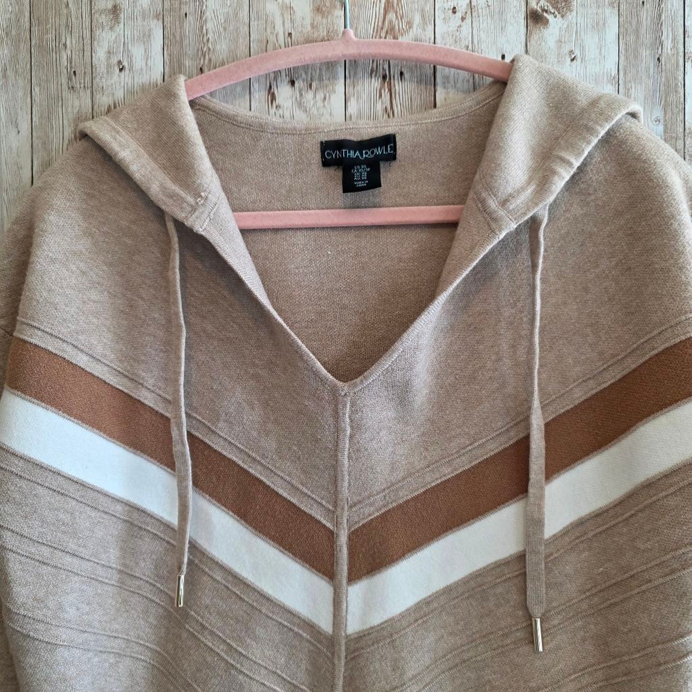Women's Cynthia Rowley XS Beige Hoodie - Picture 3 of 10
